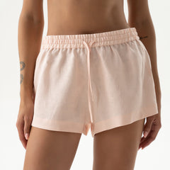 Linen Spirit Shorts Peach Powder