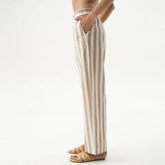 Silk Cotton Pants Oat Milk