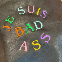Je Suis Badass Black Slouchey Bag