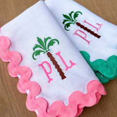 Monogrammed Cocktail Napkins | Set of 2