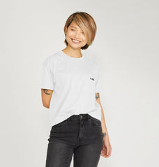 B-Relaxed Crop T-Shirt White