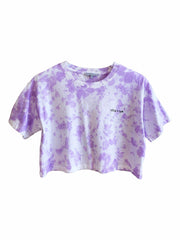 Tie-Dye Lavender Cropped Tee