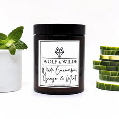 Cucumber, Ginger & Mint Luxury Aromatherapy Scented Candle