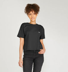 B-Relaxed Crop T-Shirt Black