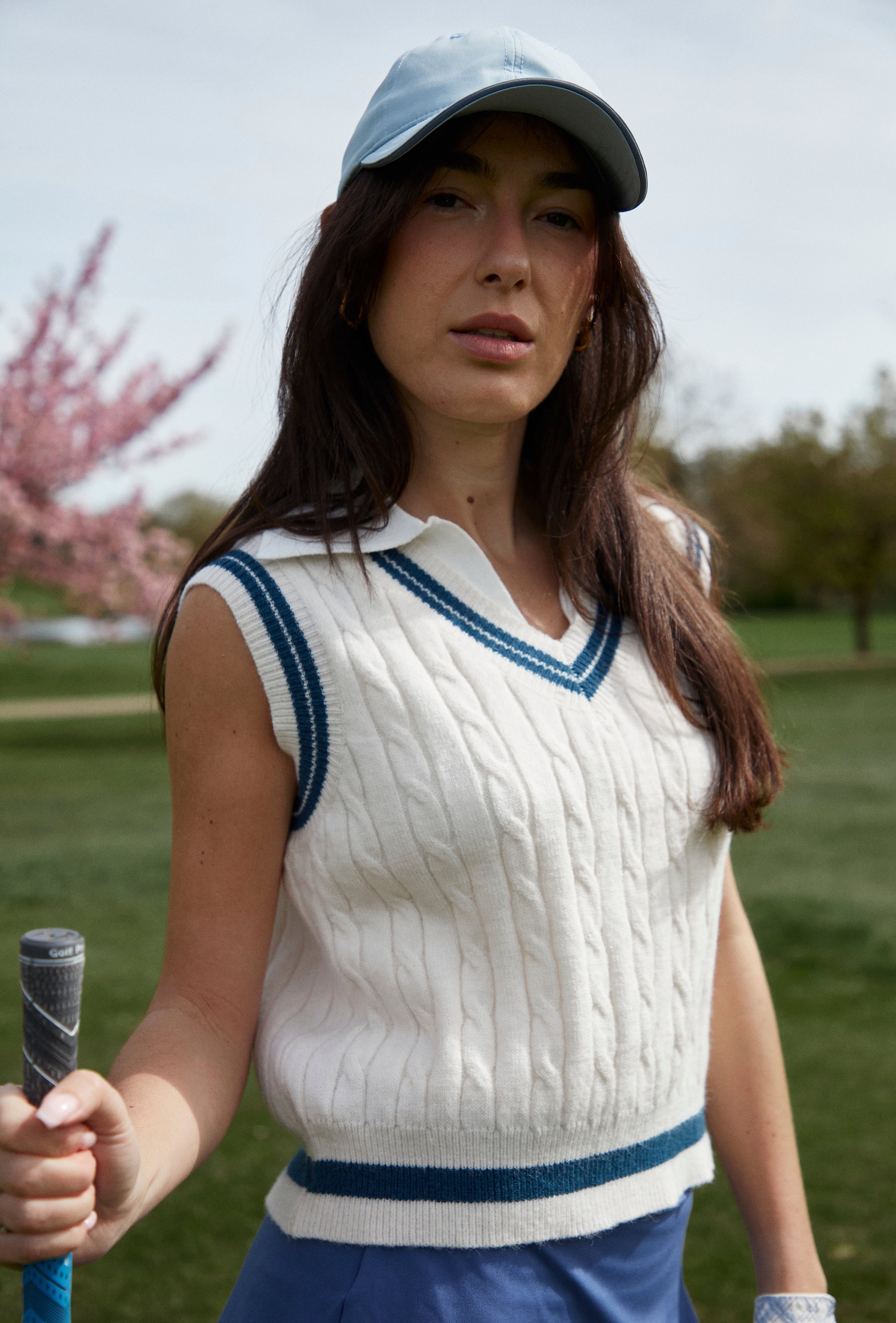 Anne Sweater Vest - White