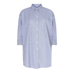 OVERSHIRT POPLIN - BLUE STRIPPED
