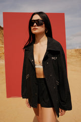 Free Heaven Leopard Track Suit Jacket