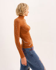 Soulstitch High Neck in Camel Brown