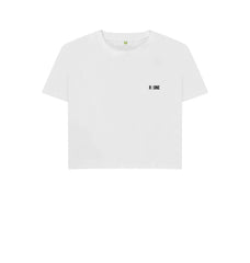 B-Relaxed Crop T-Shirt White