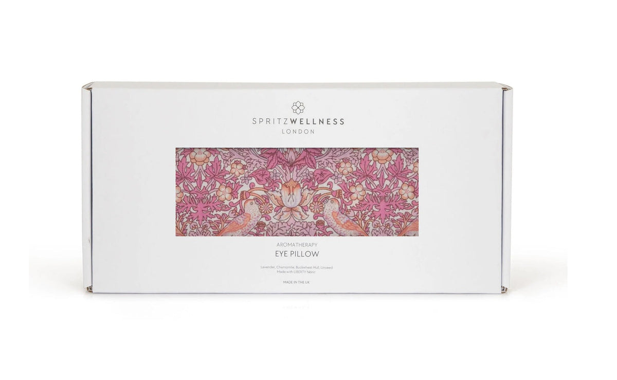 Aromatherapy Liberty Print Eye Pillow - Strawberry Thief Light Pink