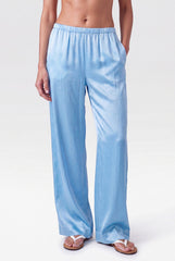 Blue Silk Trousers the Lady