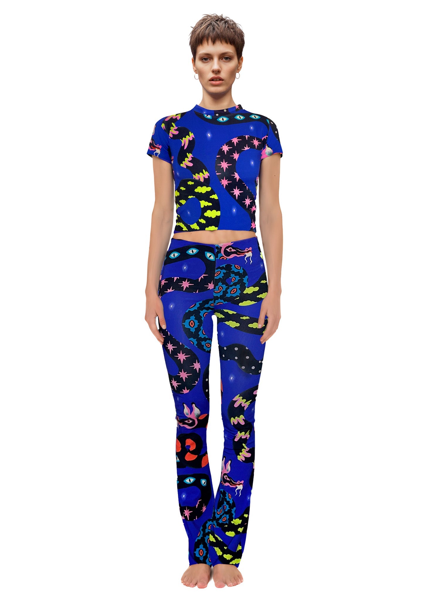 DRAGON DREAMS FLARED PANTS -  BAMBOO