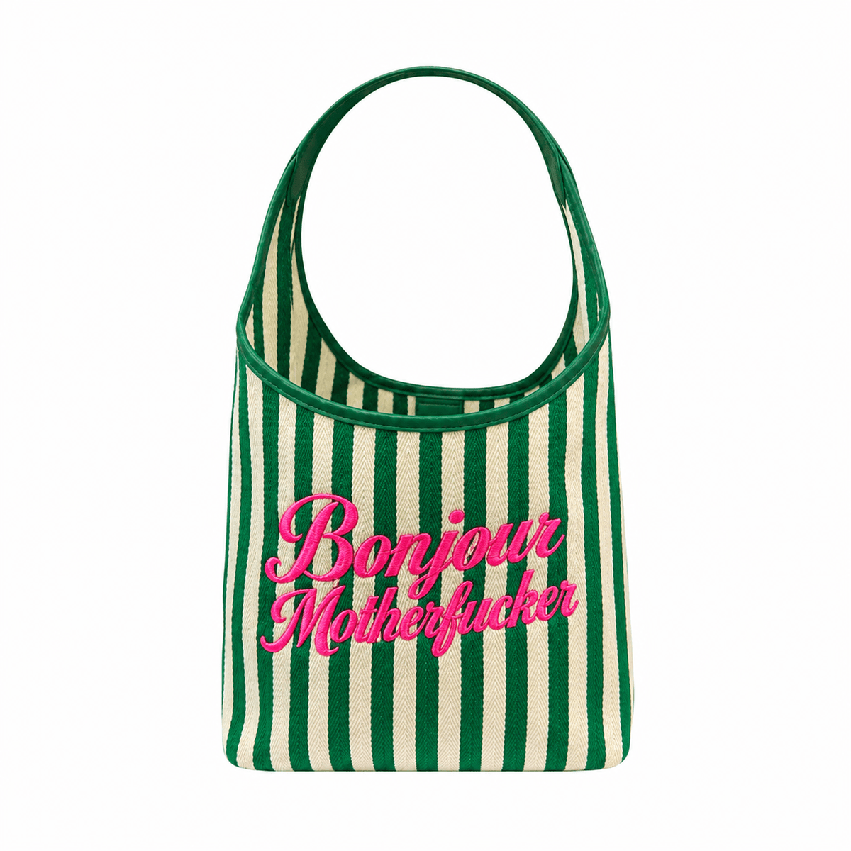 Green Bonjour Motherfuckers Tote Bag