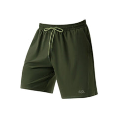 Black Straight Design Padel Shorts for Men