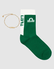 Horoscope Gold Anklet and Sock Set - Libra