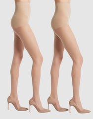 Sheer Magic Ultra Sheer Tear Resistant Tights 2 Pack
