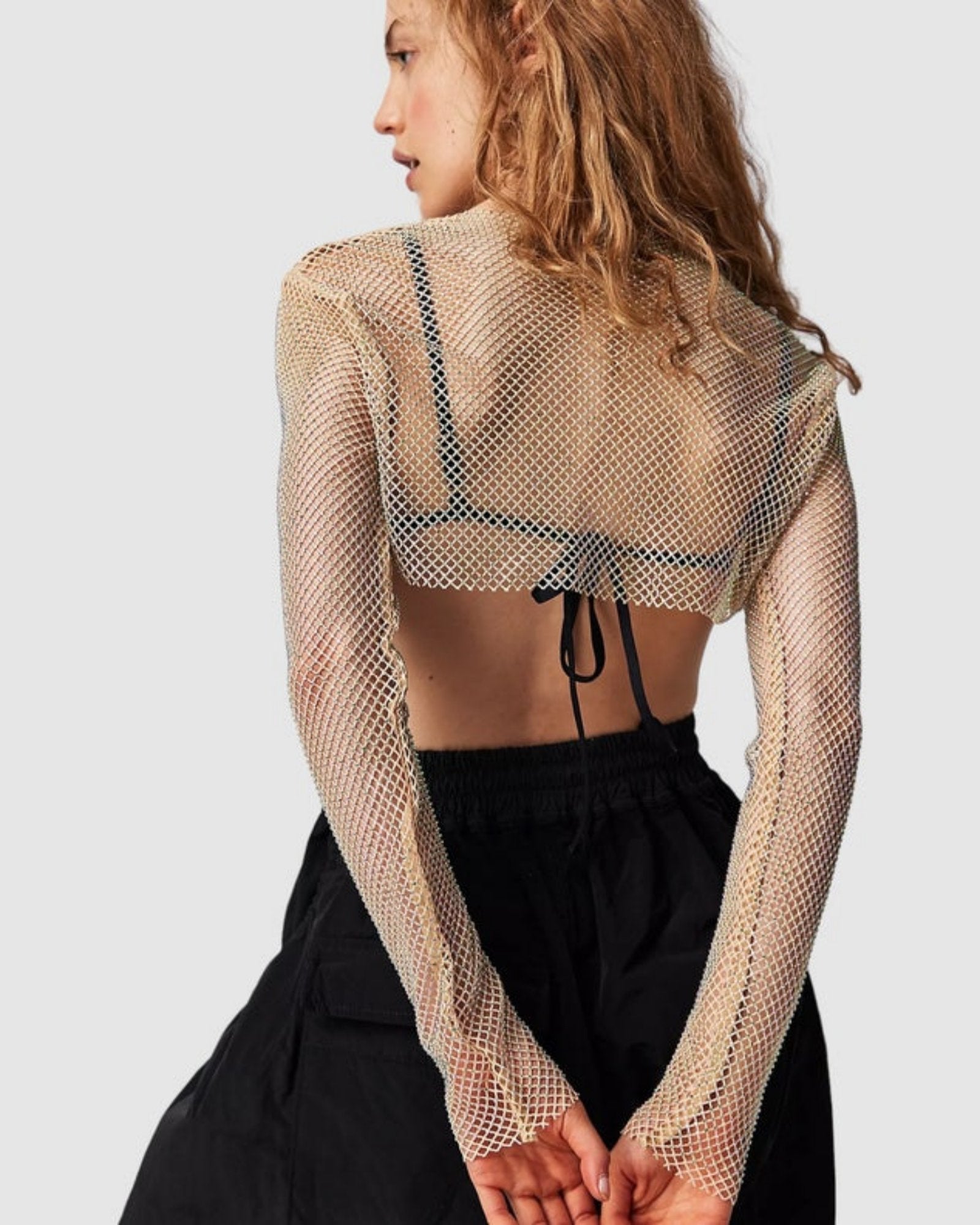 Siren Mesh Bolero - Gold