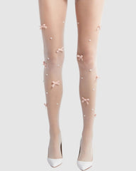 Velvet Bow Pearl Tight