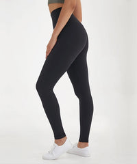 High Waisted Airbrush Leggings Black