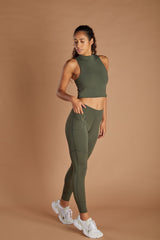 Women's Vital Leggings - Olive