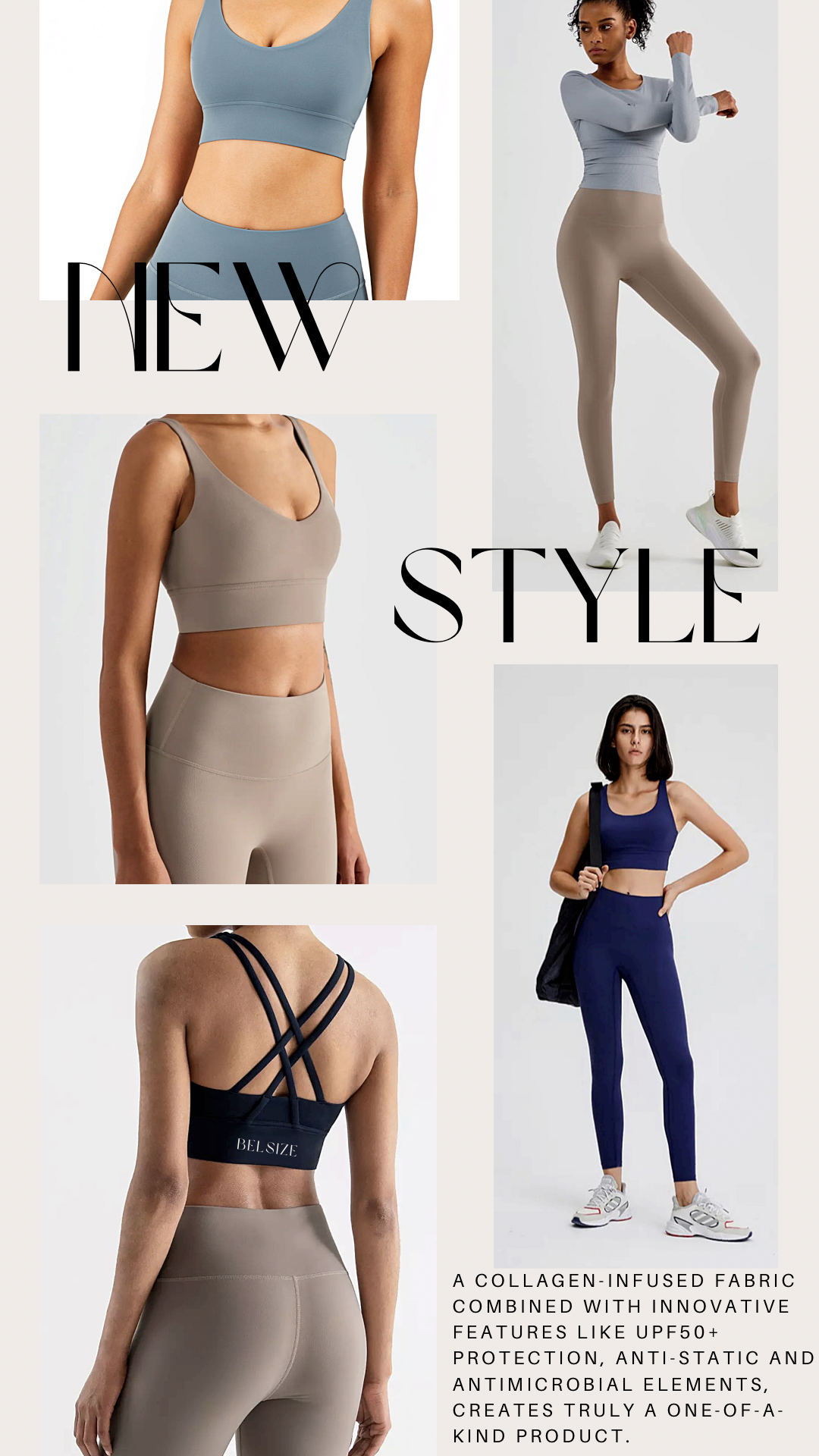 Beige Leggings Second Skin