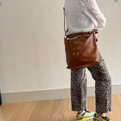 Je Suis Badass Brown Slouchey Bag