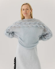Jūra: Fog Silk & Mohair Sweater