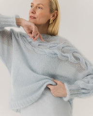 Jūra: Fog Silk & Mohair Sweater