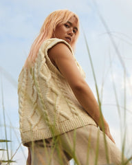 Laimė: Nettle Alpaca Wool & Cotton Vest