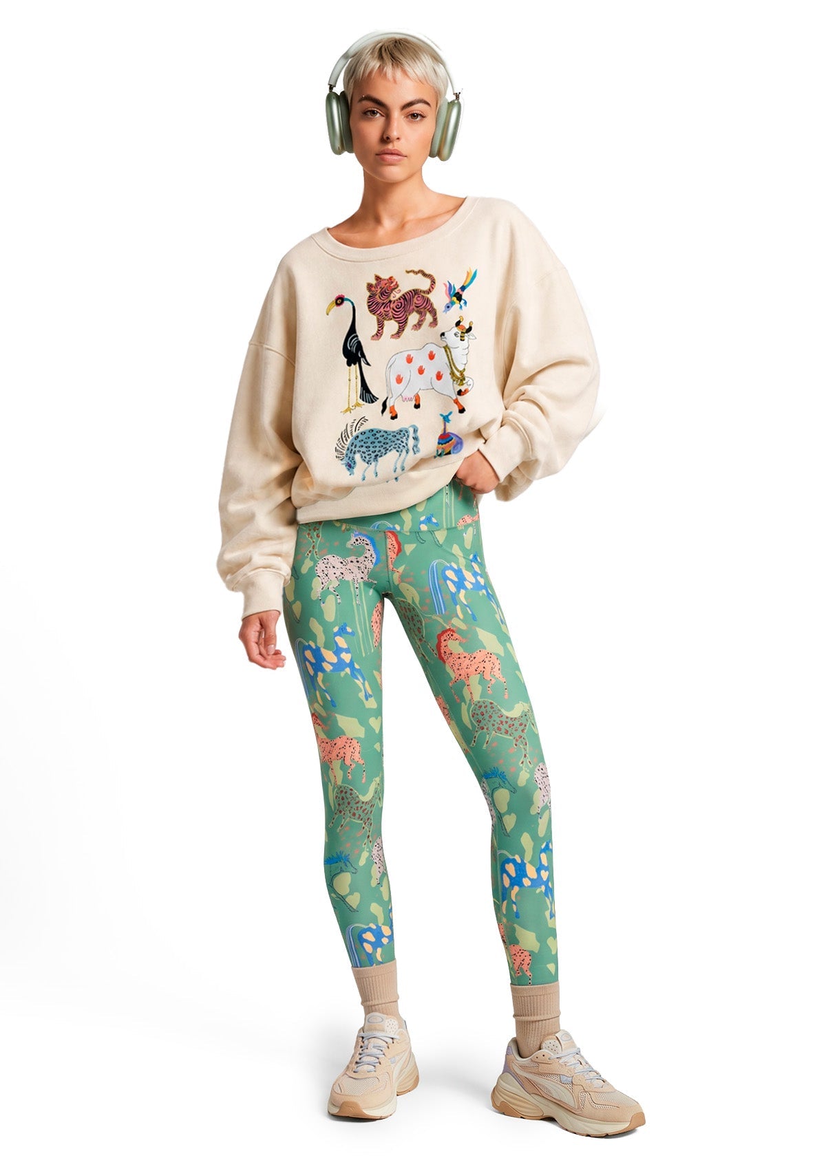 KHUTULUN’S HORSES LEGGINGS -BAMBOO