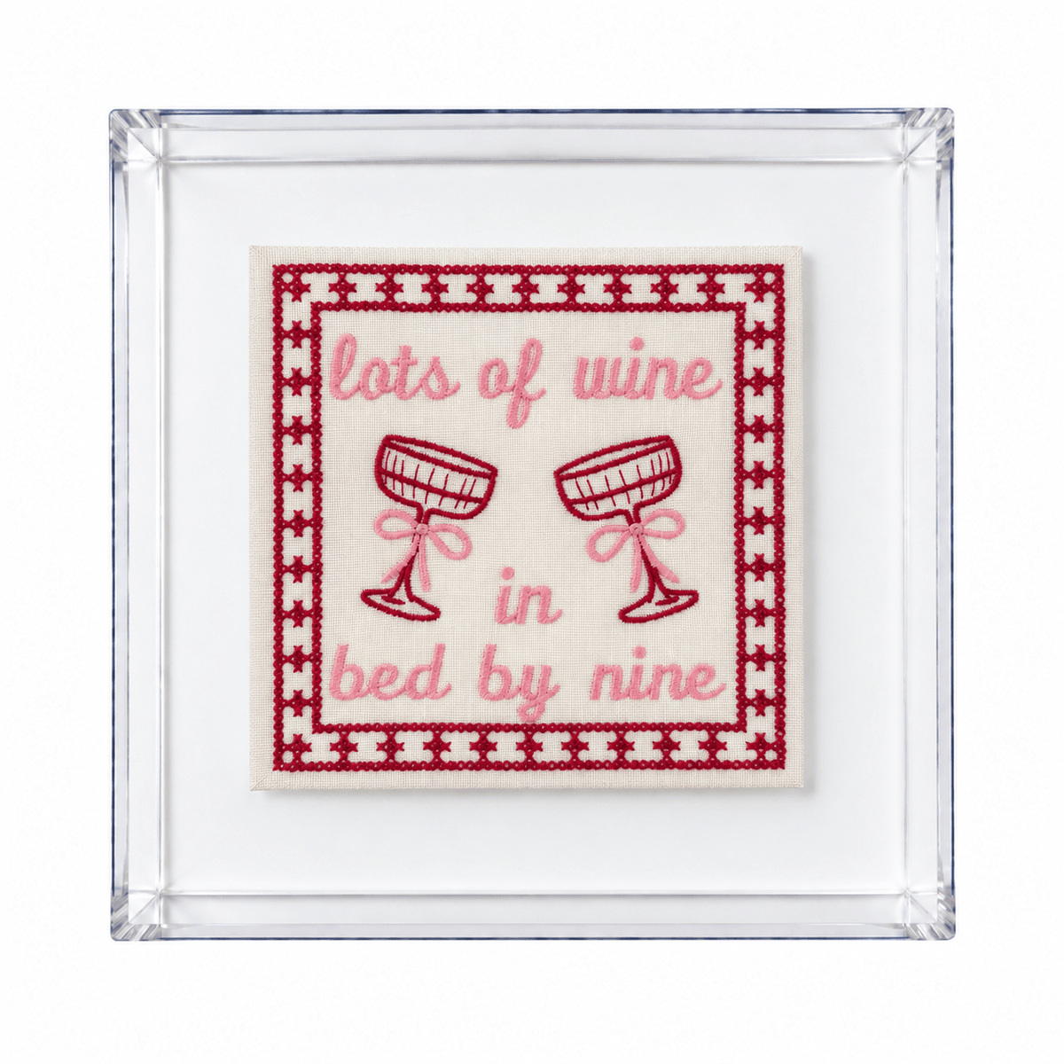 Lots of Wine in Bed by Nine Artwork