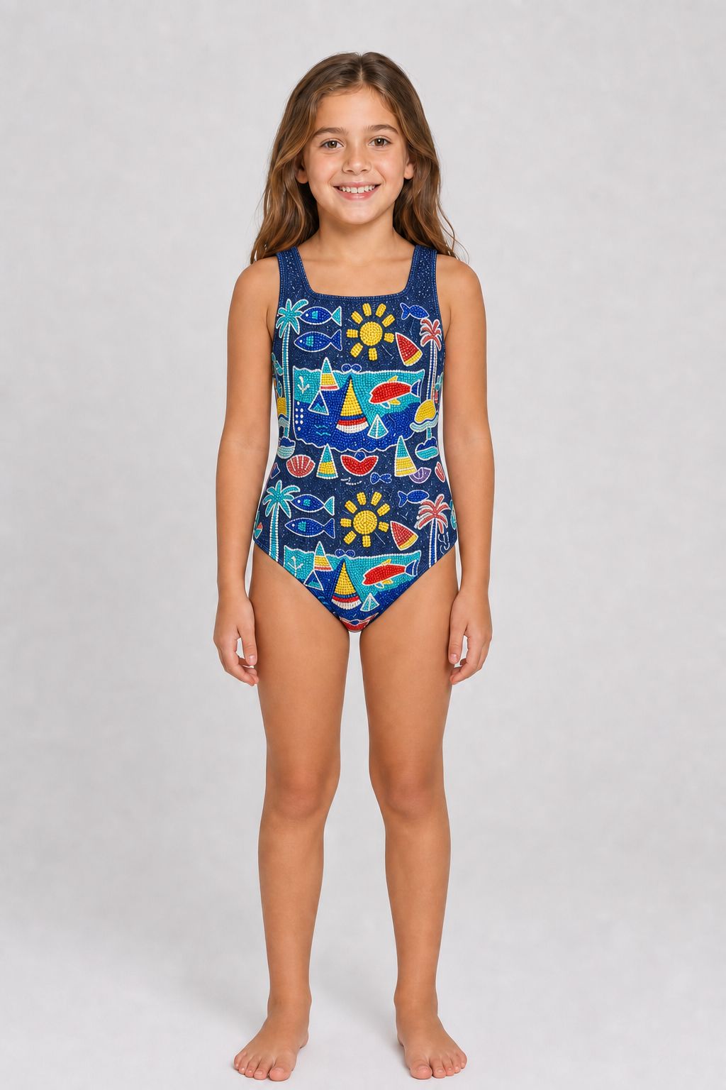 Lume Swell Kids Swimsuit Multi Colour