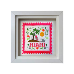 Miami Embroidered Stamp