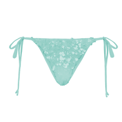 Sienna Sequin Embroidery Bikini Bottoms Mint Blue