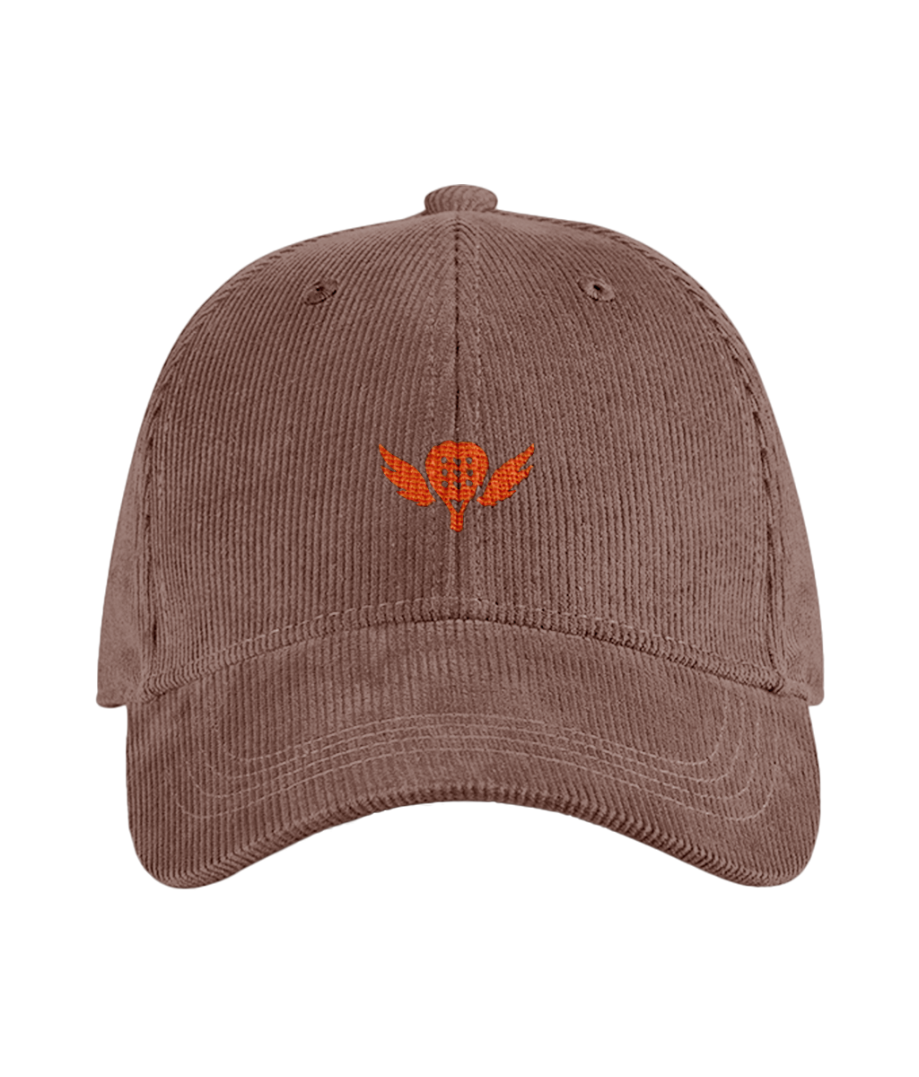 The Winged Padel Organic Cord Court Cap