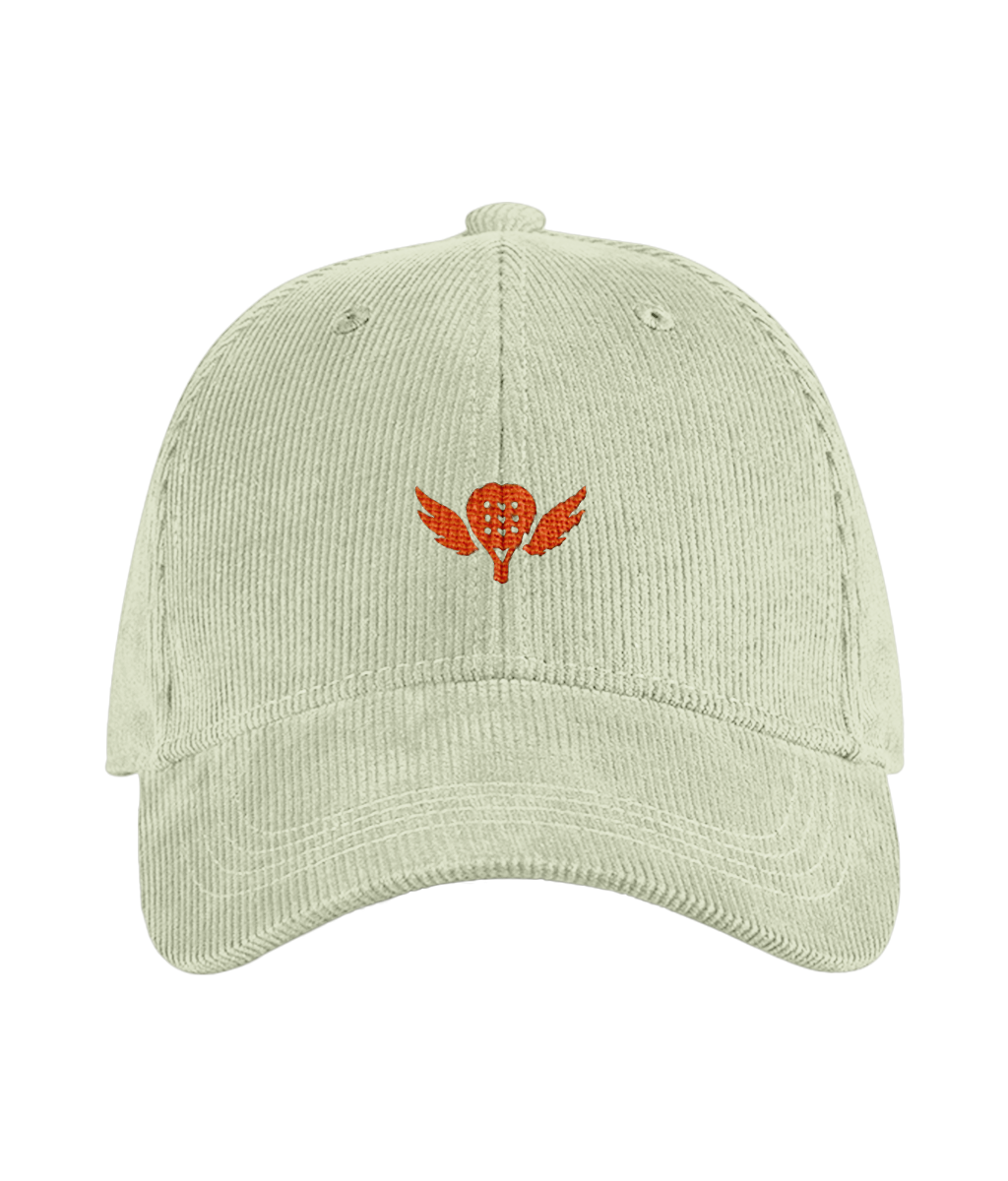 The Winged Padel Organic Cord Court Cap