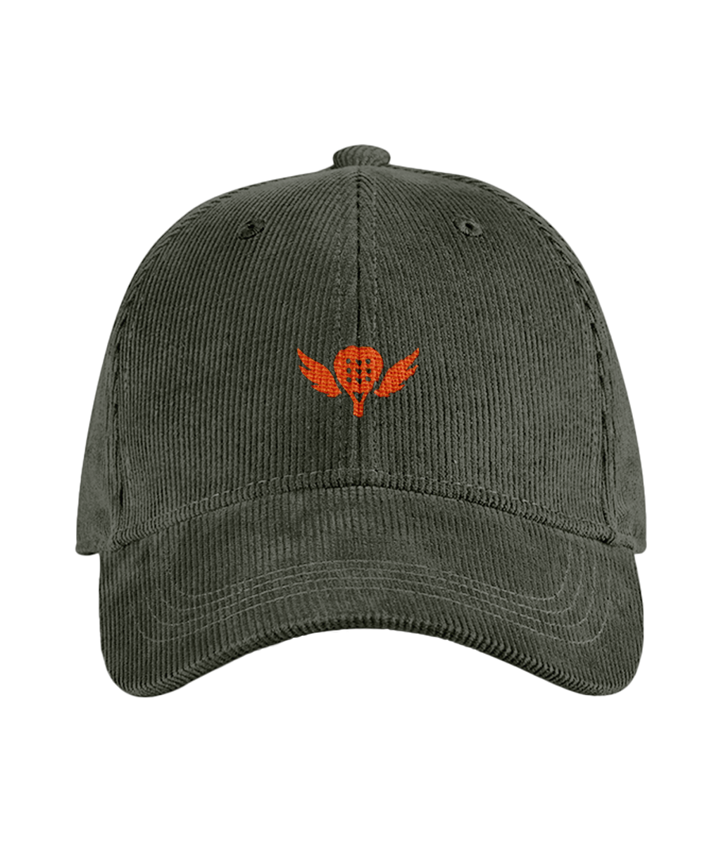The Winged Padel Organic Cord Court Cap