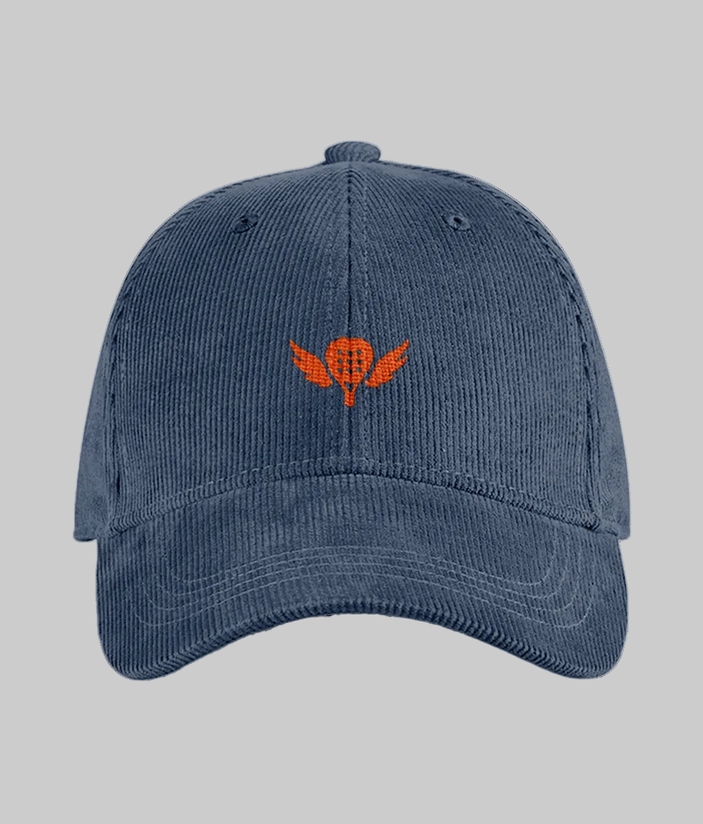The Winged Padel Organic Cord Court Cap