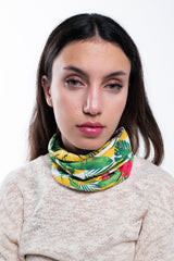 Multi Purpose Neck Scarf - Floral Stripes