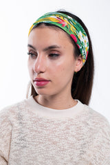 Multi Purpose Neck Scarf - Floral Stripes