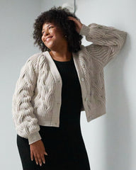 Nemunas: Poppy Red Merino Wool Cardigan