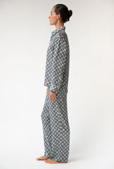 SILK PYJAMAS Black Crystal Neo Geo