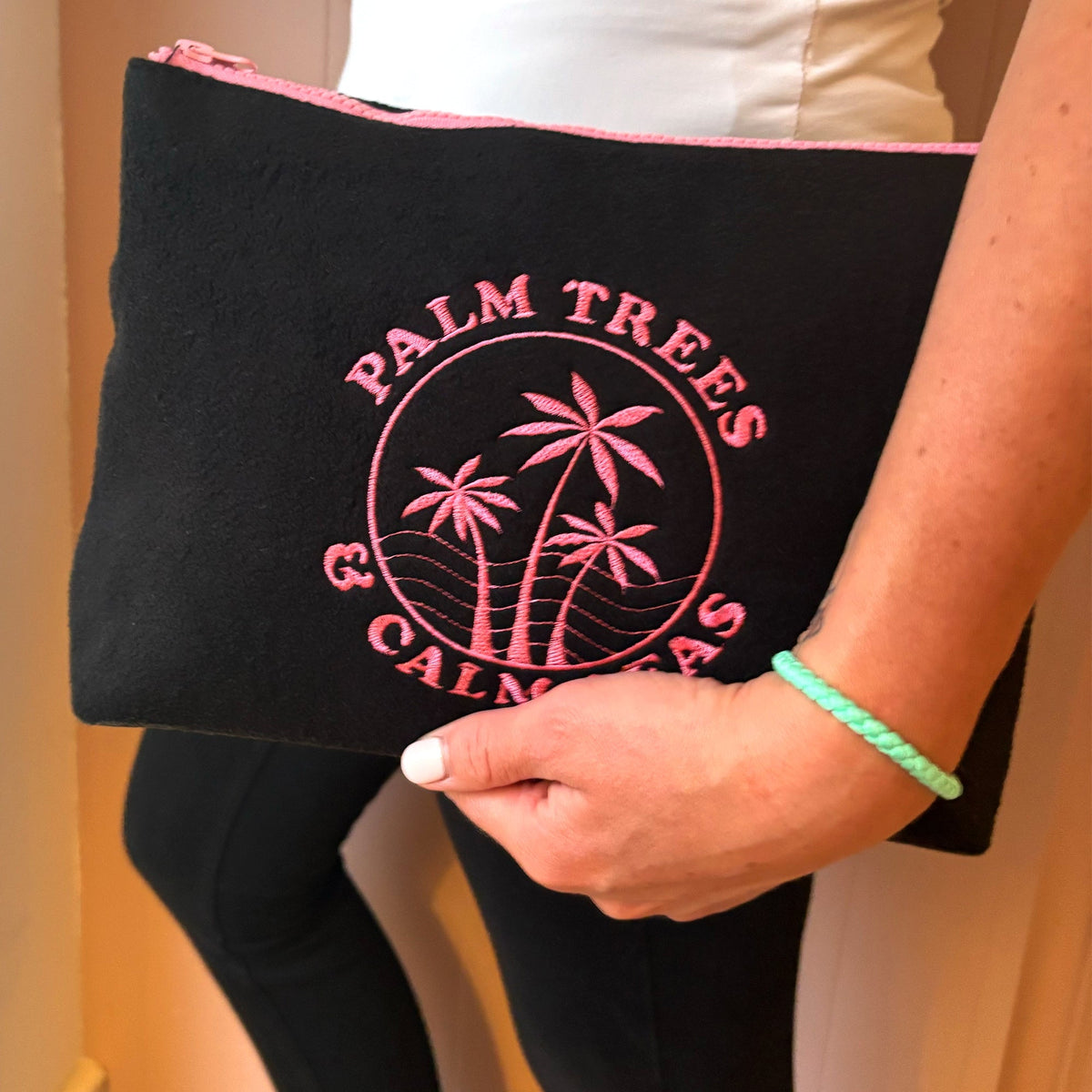 Palm Trees & Calm Seas Plush Travel Bags
