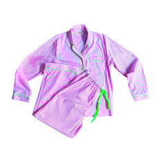 Pink Stripe Neon Pyjamas Sets