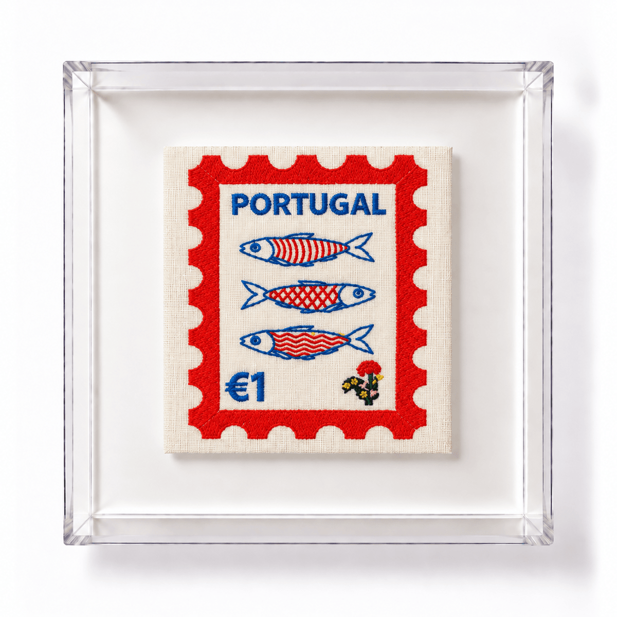 Portugal Embroidered Stamp Artwork