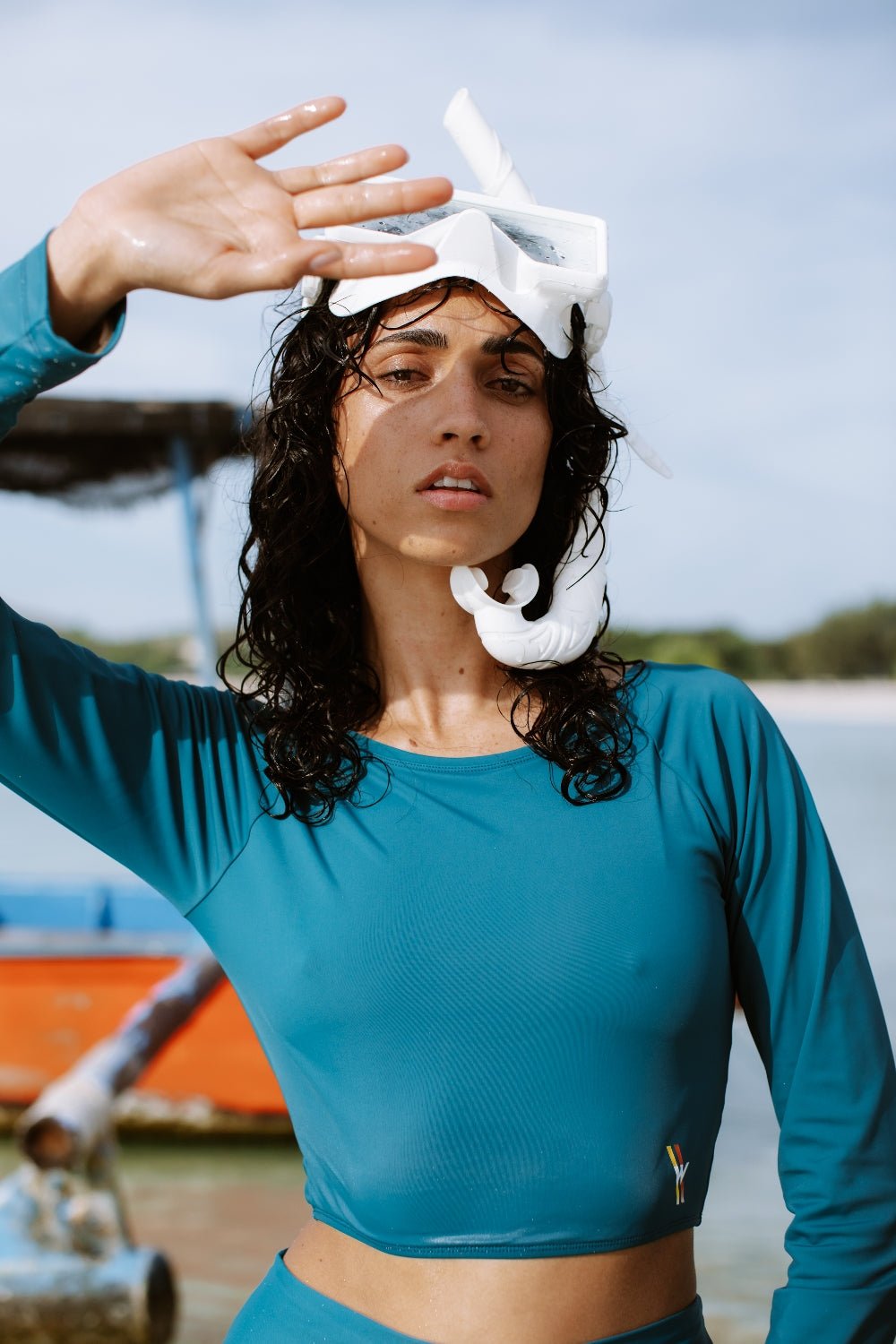 Rash Guard Top - Teal