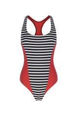 RELAY SWIMSUIT - STRIPED
