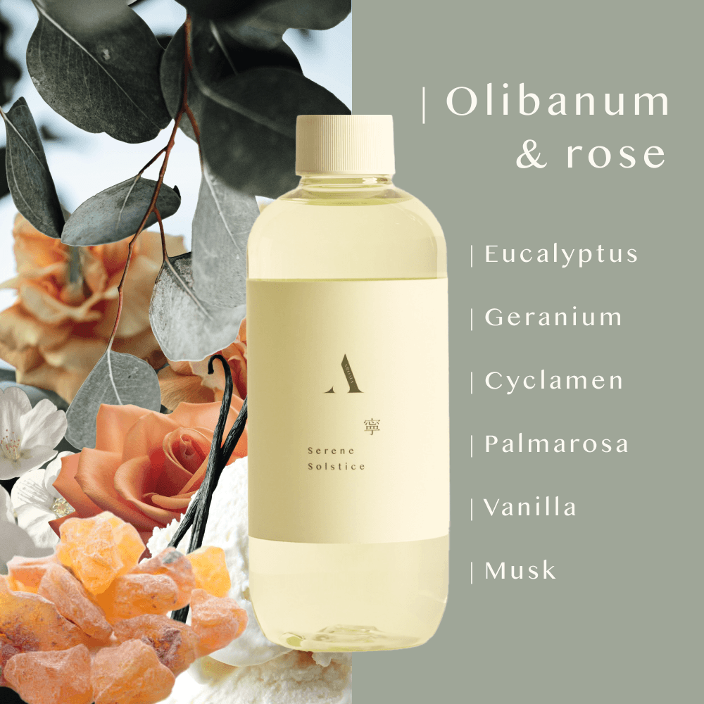 Serene Solstice 寧 Rose Diffuser Refill   (With 8 Reeds)