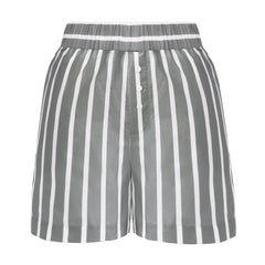 Silk Cotton Shorts Quiet Gray