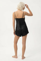 The Lady Silk Shorts Crystal Black
